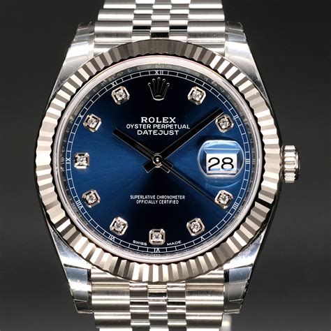 rolex datejust blue dial price